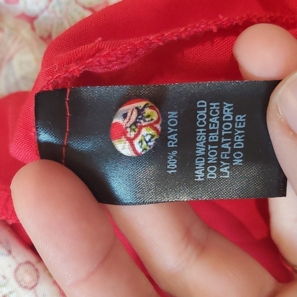 Lulus  Major Red Print Swing mini Dress sz M - Picture 12 of 12